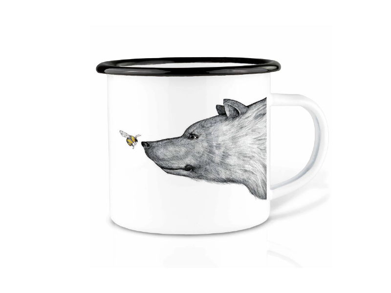 !NEU! Emailletasse | Bär 300ml