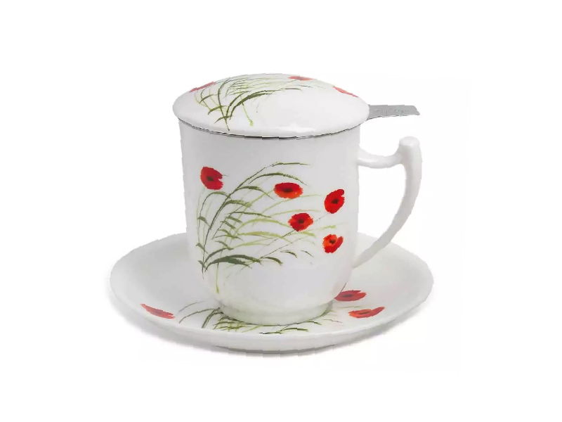 !NEU! Teetasse mit Sieb und Deckel Caprice